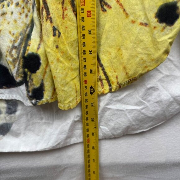 Maeve Anthropologie White Button Down Poplin Tunic Dress Butterfly Print XXS - Picture 6 of 10